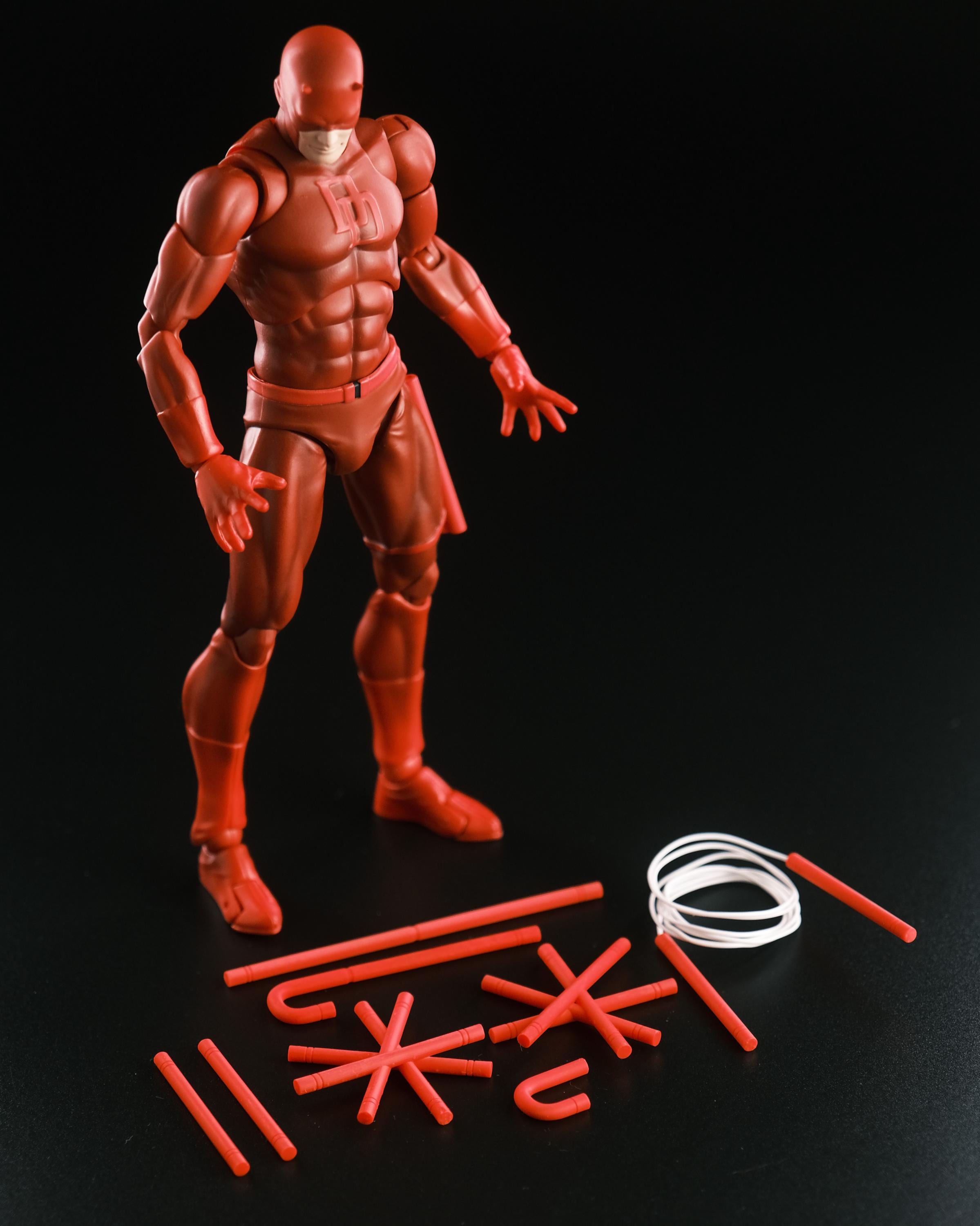 RED DEFINITIVE BILLY Clubs Kit Accessories Daredevil 1/12 Scale
