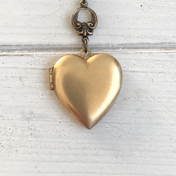 Simple Gold Locket Etsy