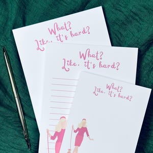 ¿Qué? ¿Como si fuera difícil? Pink Power, Bloc de notas Boss Babe, papelería motivacional divertida, media carta y cuarto de página, Bloc de notas de 50 páginas, Lista de tareas pendientes