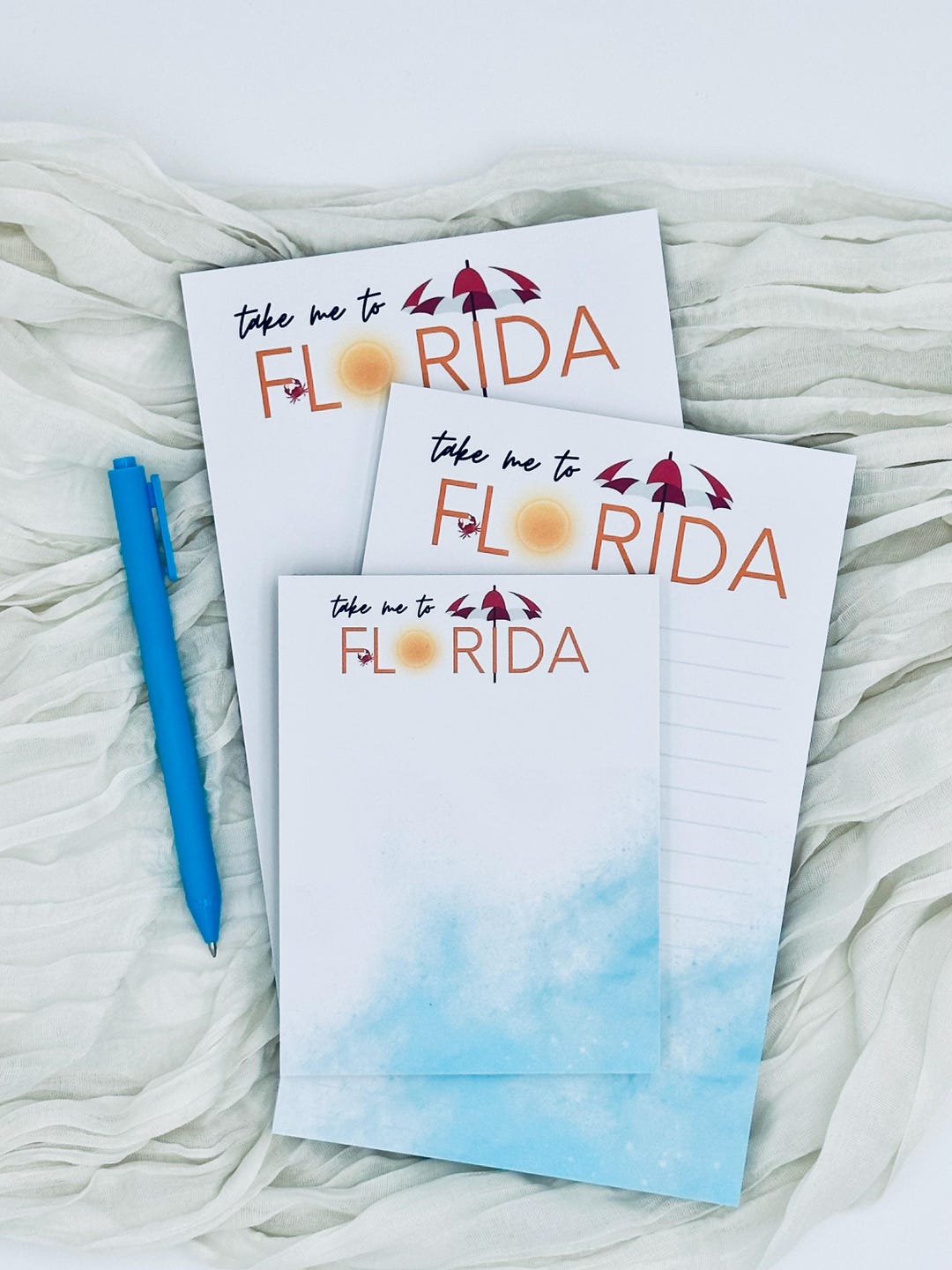 Florida Beach Notepad: Tropical Stationery, Vacation Planning List Pad ...