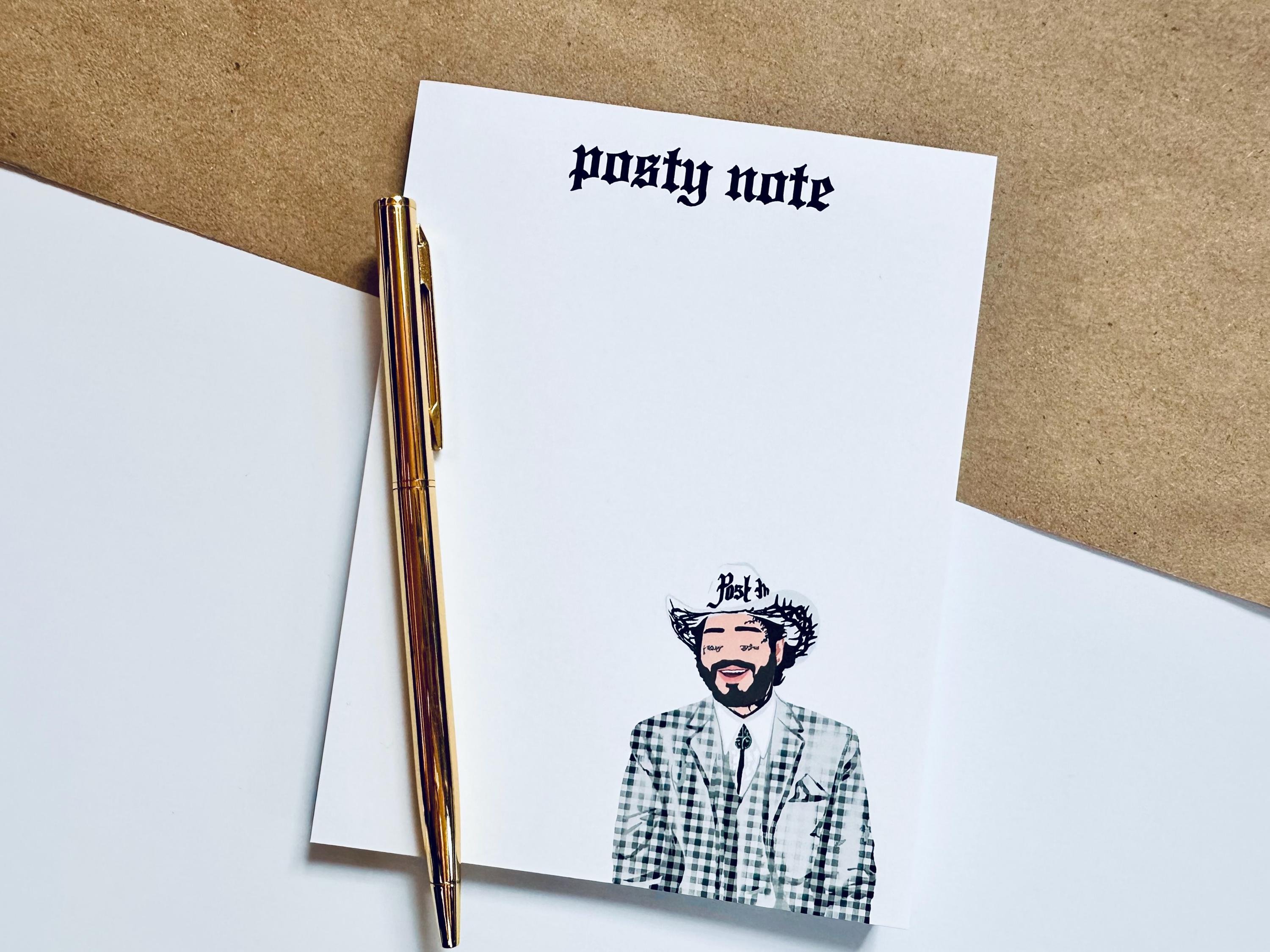 Posty Note Posty Note – Western Cowboy Hat Checkered Edition, Mini Quarter Page ...