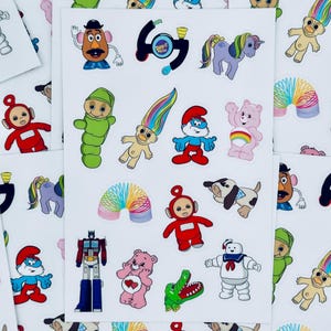 Retro 80s 90s Notepad: Nostalgic Cartoon & Toy Stationery, 50 Pages ...