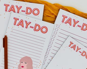 TAY-DO Notizblock: Pop Age Queen Briefpapier, Lustige To-Do Liste, 50 Seiten