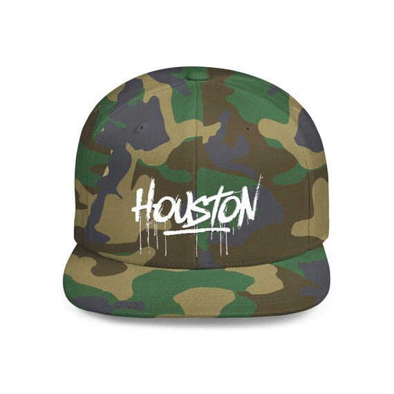 Houston Urban Flat Bill Snapback Hat, Casual Streetwear Cap, Adjustable Snapback, Gift for Him/Her, Cool Fashion Accessory