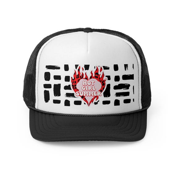 Hot Girl Summer Trucker Cap, Trendy Summer Hat, Youth Fashion Accessory, Beach Party Gear, Cute Outdoor Headwear, Summer Gift Idea