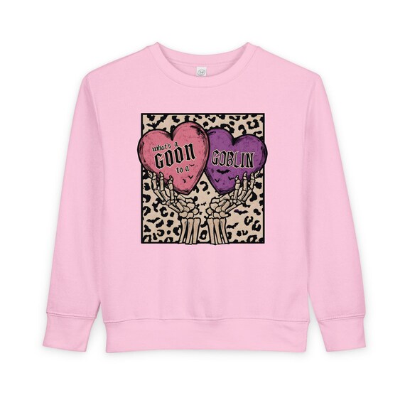 Goon & Goblin Toddler Sweatshirt - Cute Halloween Kids Pullover, Fall Fashion, Spooky Season Clothing, Unique Gift for Toddlers