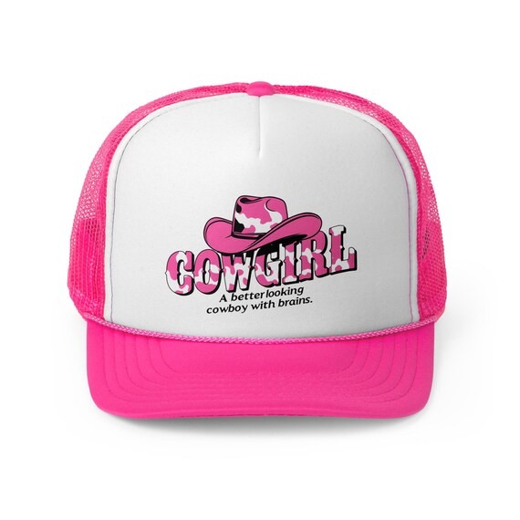 Cowgirl A Better Looking Cowboy Trucker Caps, Fun in the Sun Boating Hat, Summer Ready Festival Hat, Western Style Baseball Hat, Rodeo