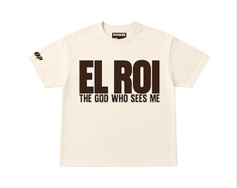 EL ROI T-Shirt | Unisex Christian Tee | Cropped Heavyweight or Regular Comfort Fit | Inspirational Faith Shirt