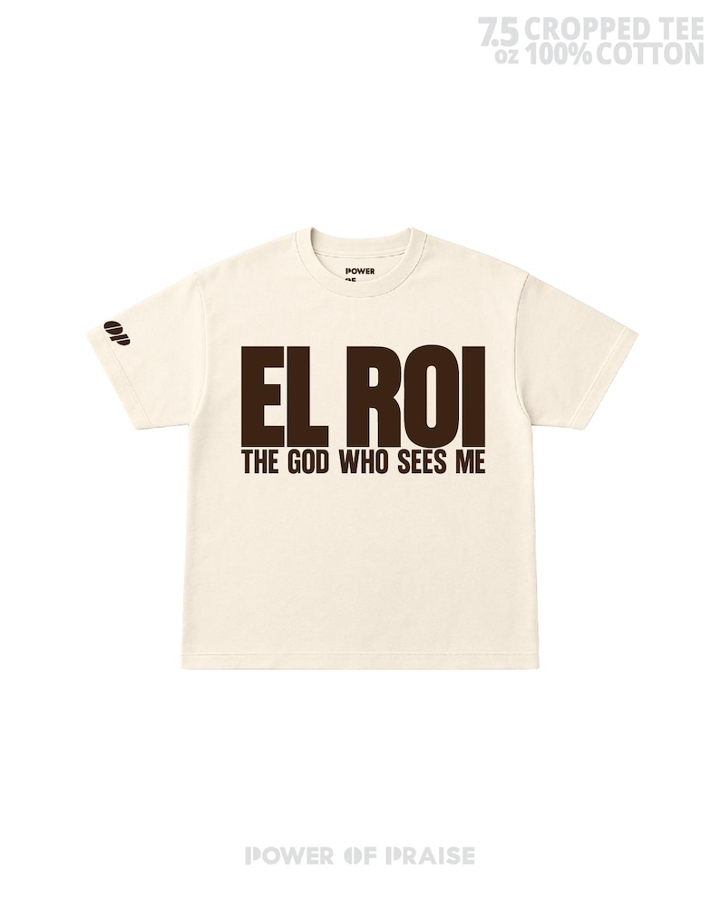 Maglietta EL ROI / Maglietta cristiana unisex / Vestibilità comoda e regolare / Maglietta ispiratrice della fede