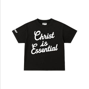 Christ Is Essential T-Shirt | Unisex Christian Tee | Cropped Heavyweight or Regular Comfort Fit | Inspirational Faith Shirt