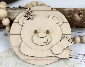 Winter Polar Bear Sign Paint Kit: 5-inch DIY Craft