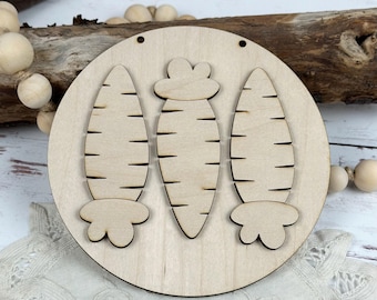 Easter Bunny Carrot Sign Painting Kit: 5-Inch DIY Spring Decor