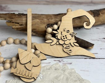 Witch Hat & Candy Corn Faux Cutting Board Add-On: Halloween DIY Decor Kit