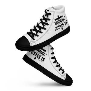 Christian High Tops, Religious Sneakers, Faith-Based Footwear, Christian Shoes, Inspirational Sneakers, Unique Gift, Faith Inspired Gift