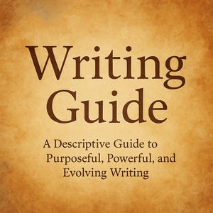 Writing Guide A Descriptive Guide to Purposeful, Powerful, and Evolving Writing | writers guide | guide for writers