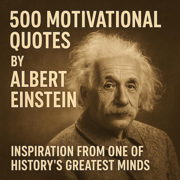 500 Albert Einstein Motivationszitate | Inspirational Wisdom Buch | Wissenschaft Philosophie Leben Geschenk