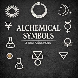 Guía visual de símbolos alquímicos — Diccionario ilustrado de alquimia / PDF imprimible