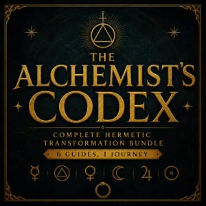 Alchemy Starter Library Bundle | Emerald Tablet | Hermetic Shadow Work Meditation | PDF Guides