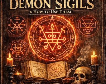 Dämon Sigils Anleitung | Okkultes Grimoire, Zeremonialmagie, Goetia Symbole |Mit Illustrationen | PDF herunterladen