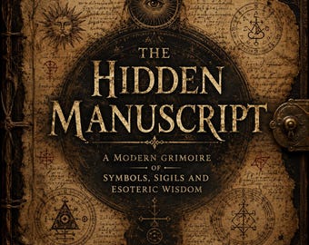 Modern Occult Grimoire of Symbols, Sigils, Sacred Geometry & Wisdom | Digital Occult PDF Book