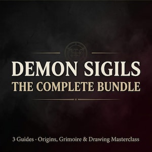 Demon Sigils Bundle PDF | Goetia Grimoire & Drawing Masterclass Guide