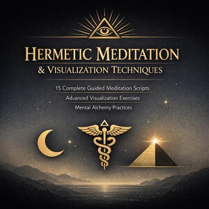 Guia de Meditação Hermética | 15 Roteiros Guiados de Visualização de Alquimia Mental