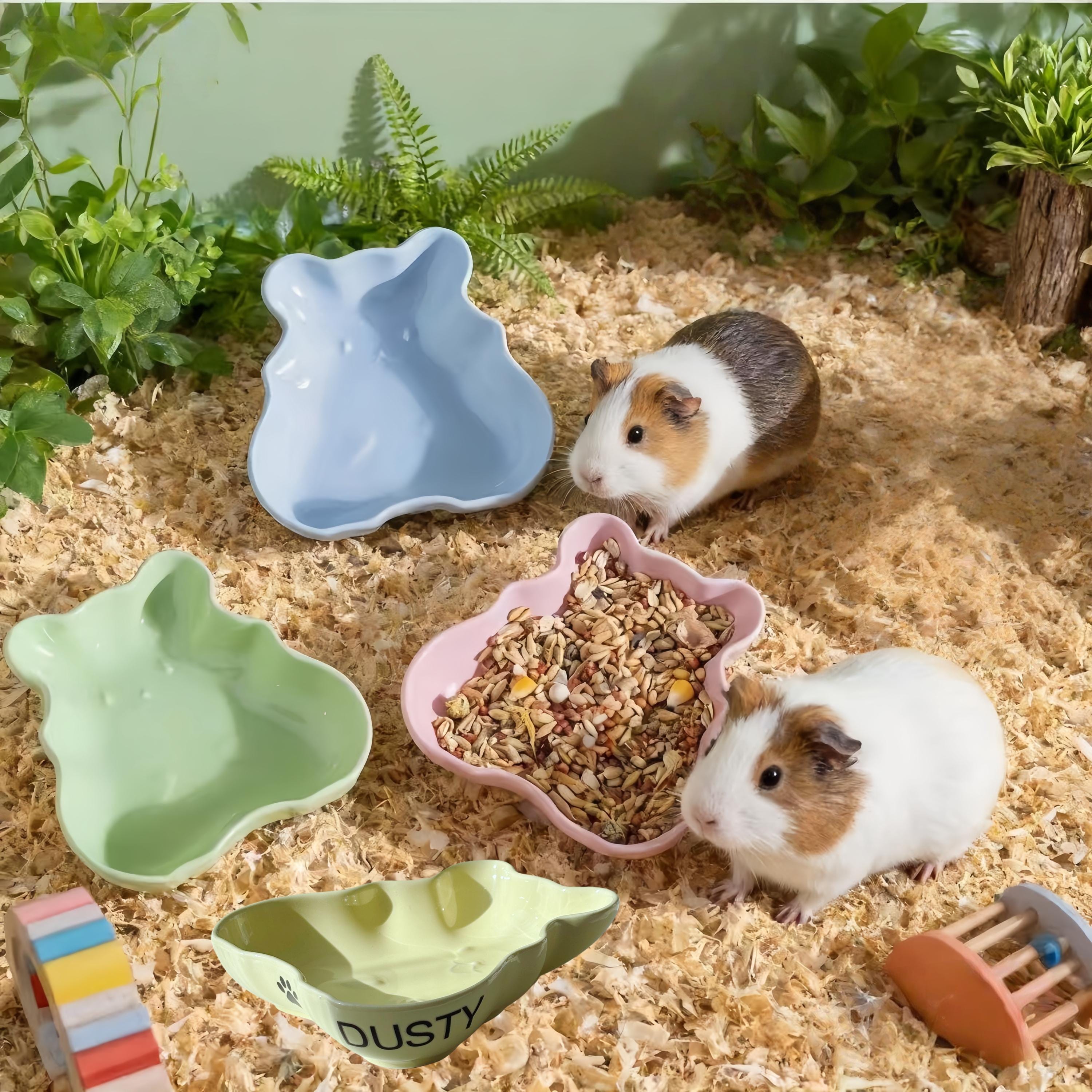 Hedgehog Bowls For Garden Pet Ceramic Hamster Food Dish Hamster Food ...