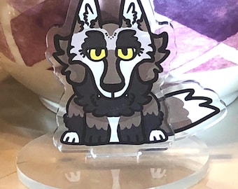 Moving Tail Wolf Acrylic Standee