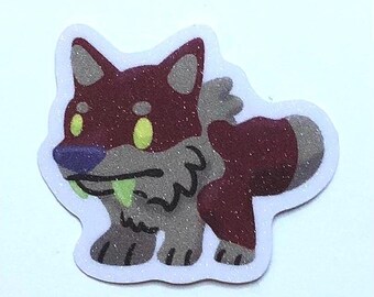 Little Wolfos Glitter Stickers