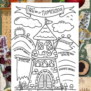 First Day of Homeschool Printable Fill-In Page