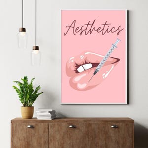 Lips Artwork Aesthetic Clinic Printable Cosmetic Injector Office Art Cosmetic Surgery Art Med Spa Wall Art Esthetician Decor Lip Anatomy Art