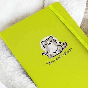 Paws and Reflect Cat Journal – Cute Lined Notebook for Writing, Gifts & Ideas