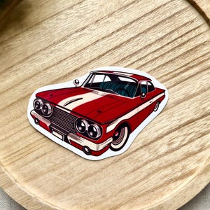 Adesivo per auto d'epoca, adesivo per auto d'epoca retrò, adesivo per auto anni '60, adesivo fustellato per auto, adesivo in vinile impermeabile, adesivo per laptop, adesivo hot rod