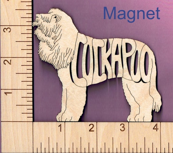 Black Lab Dog laser cut and engraved wood Magnet Great Gift Idea