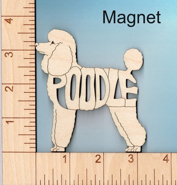 Hovawart Dog laser cut and engraved wood Magnet Great Gift Idea
