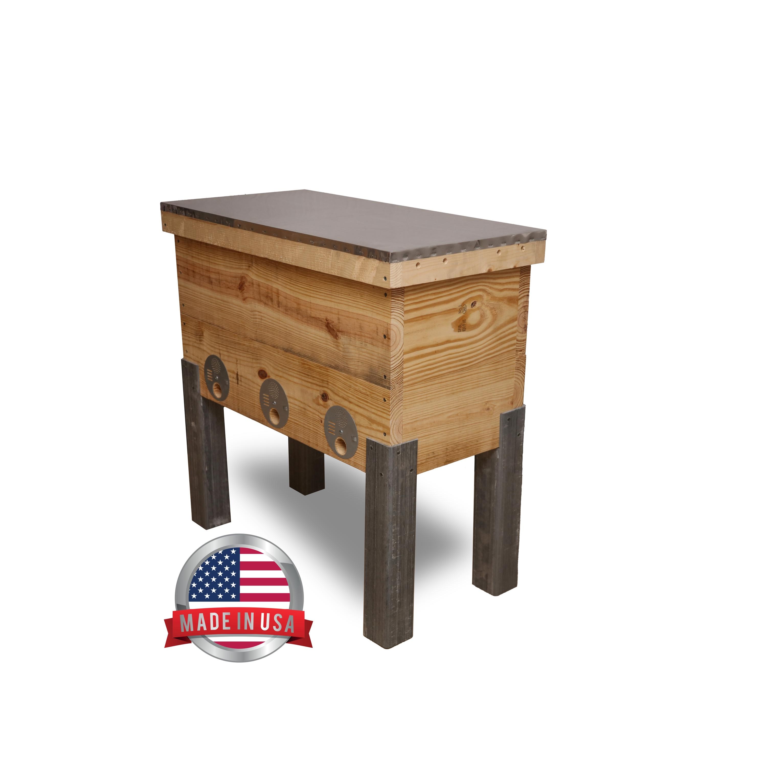 Layens Beehive Kit, Unassembled 20-Frame Horizontal Hive, Homestead Beekeeping Hive, Catch Wild Bees & Raise Honey Naturally, Eco-Friendly