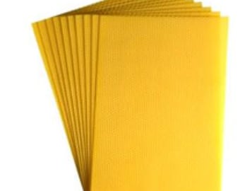 Wax Foundation for Layens Frames, 12'' Wide by 14'' Deep Sheets Of Wax Foundation Fits Layens Style Frames