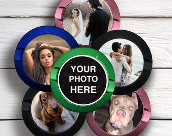Pillendose mit Foto, personalisiertes Geschenk, Pillendose mit Bild, Medizinbehälter, Valentinstag Geschenke, Ohrringbox, Mint Etui, Schmuckstück