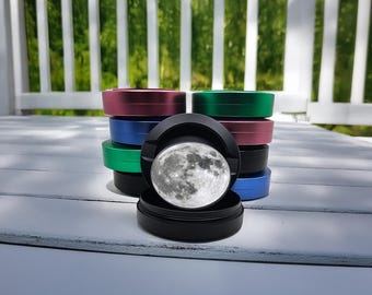 Moon Metal Pill Box, Birthday Gifts For Her, Pill Dispenser, Pill Organizer, Medicine Box, Pill Case, Trinket Box, 7 Day Pill Box, Wife Gift