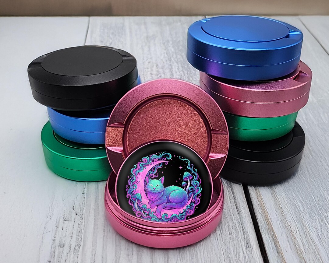 Cute Cat Snus Case, Unique Gifts for Her, Psychedelic Moon Snus Holder ...