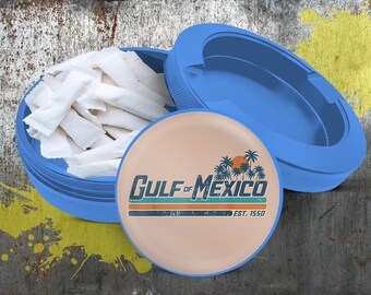 Gulf Of Mexico Snus Holder, Golfo De Mexico  Container, Birthday Gifts, Metal  Can, Gift For Him, Aluminum  Tin, Snus Pouch Storage