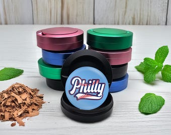 Metal Snus Tin, Philly Baseball Snus Can, Sport Gift For Him, Aluminum Can For Storage Organization,  Tobacco Pouch Holder, Homeware Gift