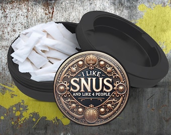 I Like Snus and 3 People Snus Holder, Snus Container, Birthday Gifts, Metal  Can, Gift For Him, Aluminum  Tin, Snus Pouch Storage