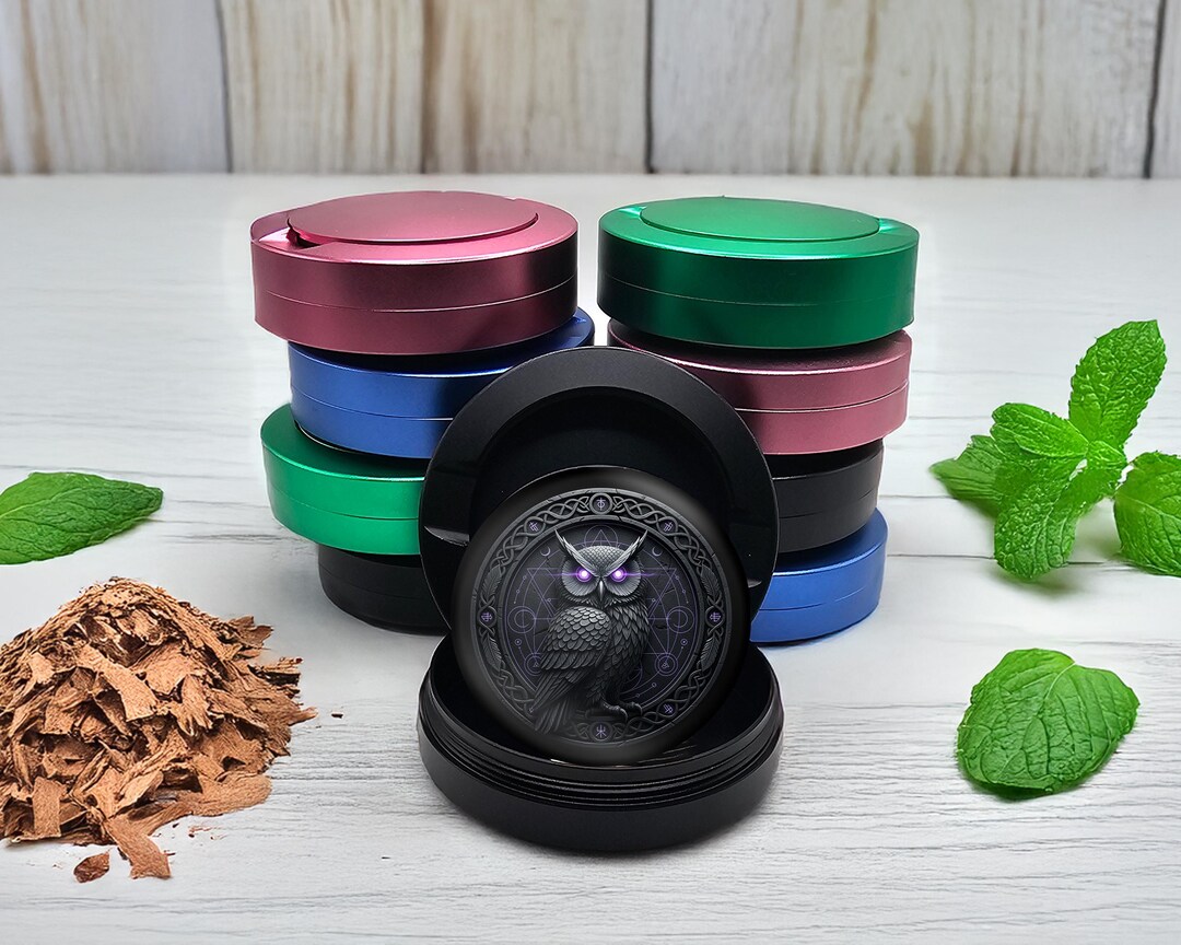 Arcane Owl Snus Pouch Storage Can, Gothic Snus Holder Case, Gifts for ...