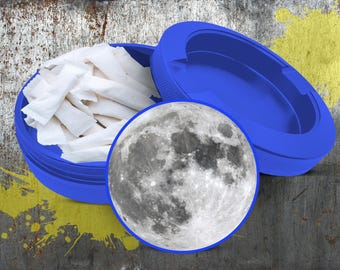 Full Moon Snus Cans, Gifts For Her, Metal Snus Container, Travel Accessories, Small Gift, Celestial Dip Tin, Tobacco Pouch Case, Storage