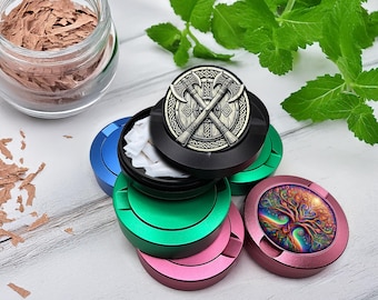 Viking Snus Container, Viking Shield Snus Holder, Gifts For Men, Nic Pouch Can, Gift For Him, Norse Snus Container, Celtic Dip Can, Gift