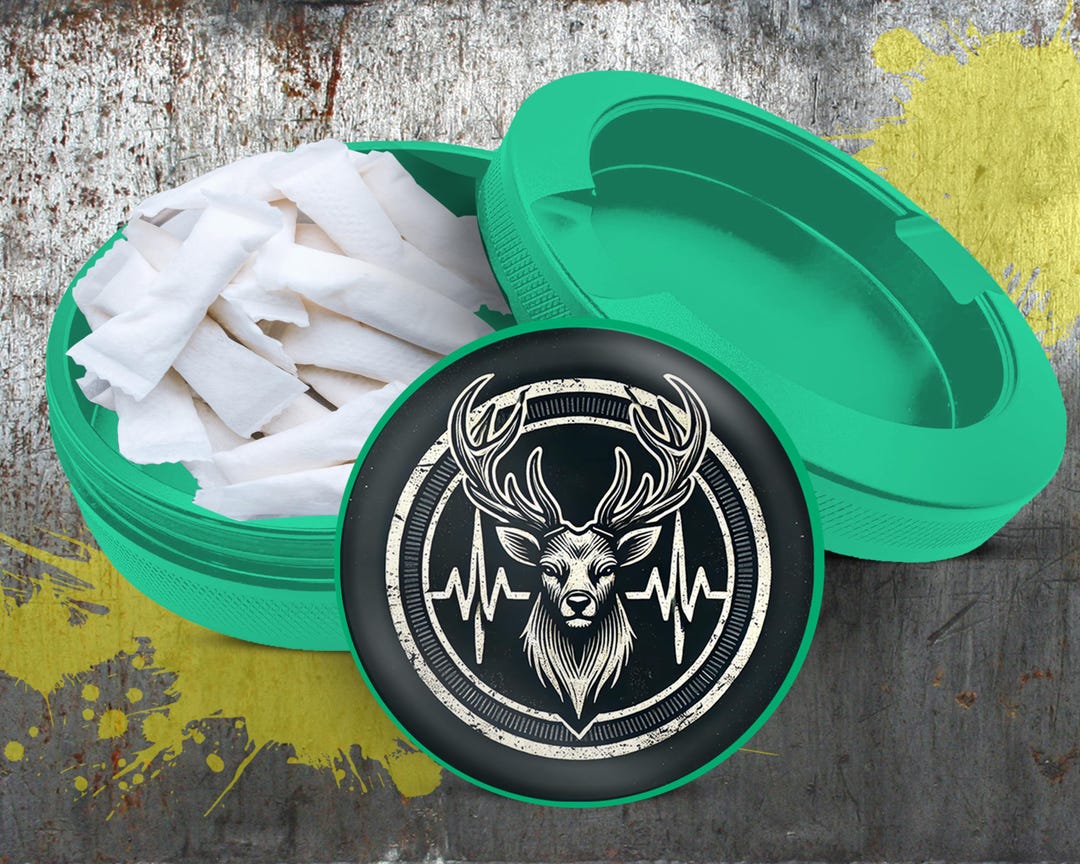 Deer Snus Holder, Metal Can, Hunting Gifts for Him, Snus Container ...
