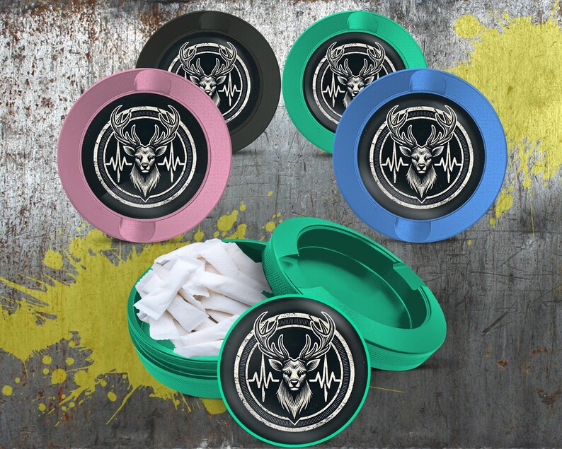 Deer Snus Holder, Metal Can, Hunting Gifts for Him, Snus Container ...