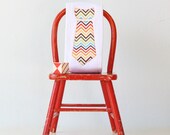 Baby Burp Cloth with Necktie in Urban Zoologie, Zig Zag, (1) Baby Burp Cloth in Chevron Stripes