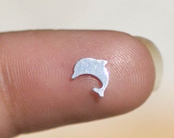 Miniature Dolphin My MOST Super Tiny Blank Cutout DIY Jewelry Soldering Tiny Blanks for Jewelry Making Mini shape, Supplies by SupplyDiva